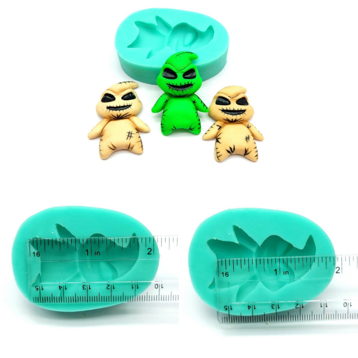 Boogie green monster mold, Halloween green monster mold, cake decorating mold, cake pop mold NS049