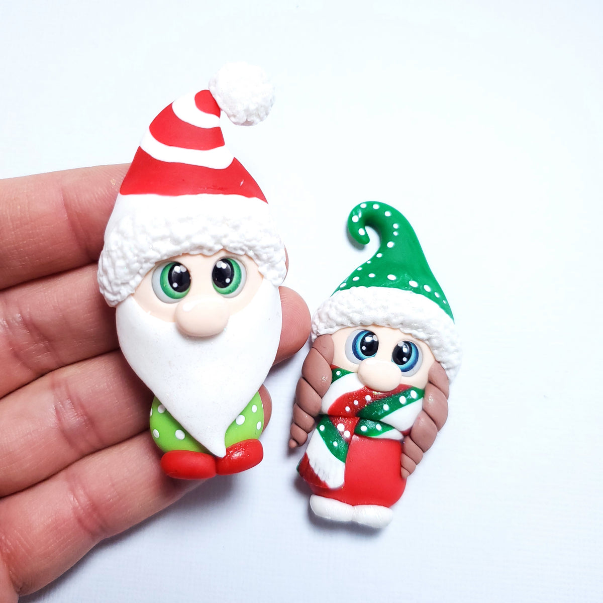 Christmas Gnome Silicone Mold for Clay, Fondant, Resin Crafts and Miniature Decor