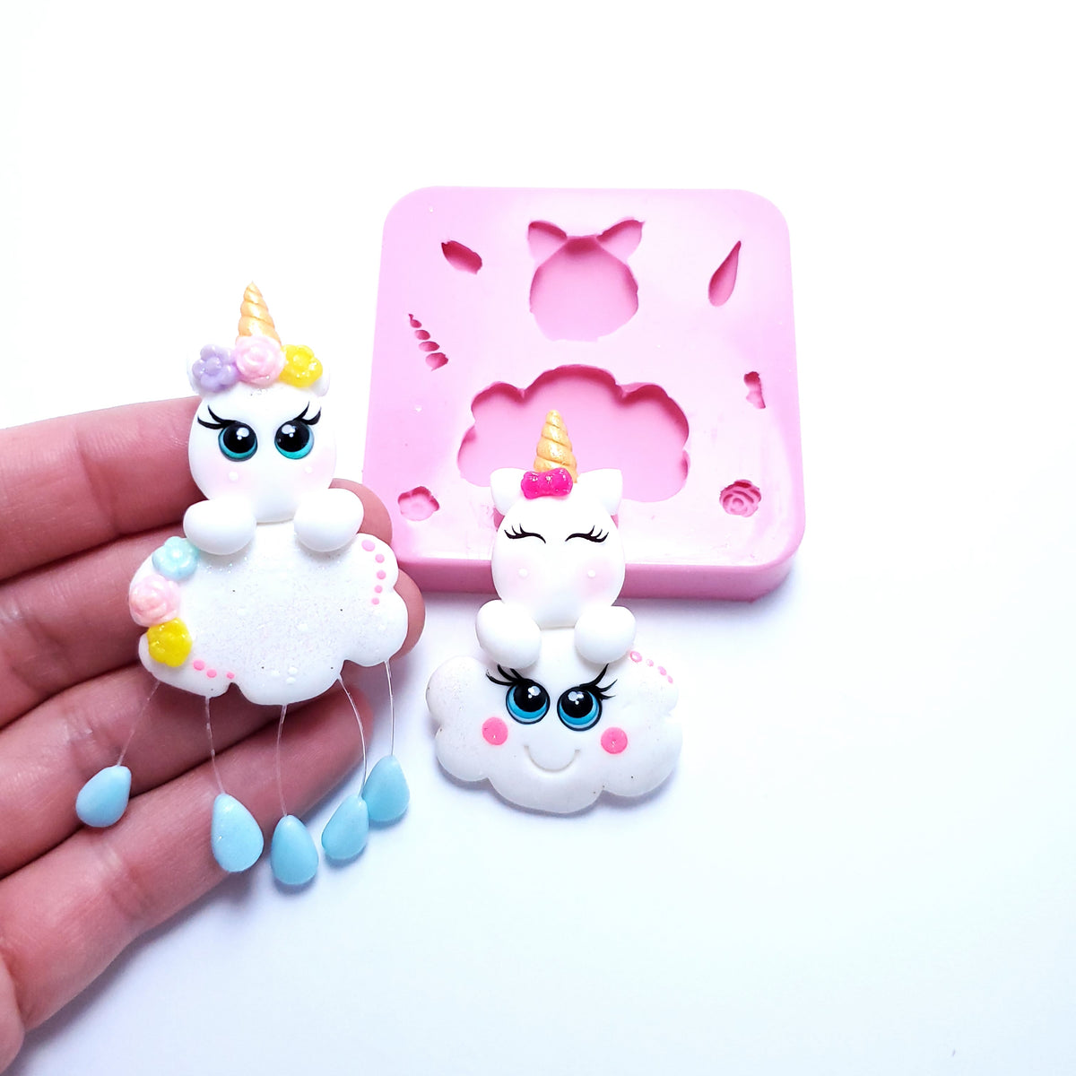 Unicorn on Clouds Multi-Project Silicone Mold MS199 for Crafts and Baking