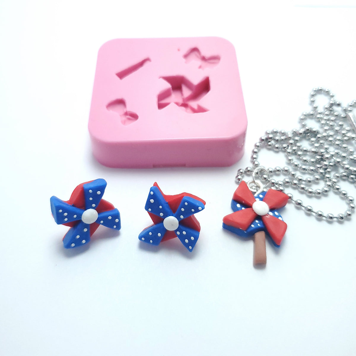 Small Pinwheel Multi-Project Silicone Mold MS215 for Resin Clay Fondant