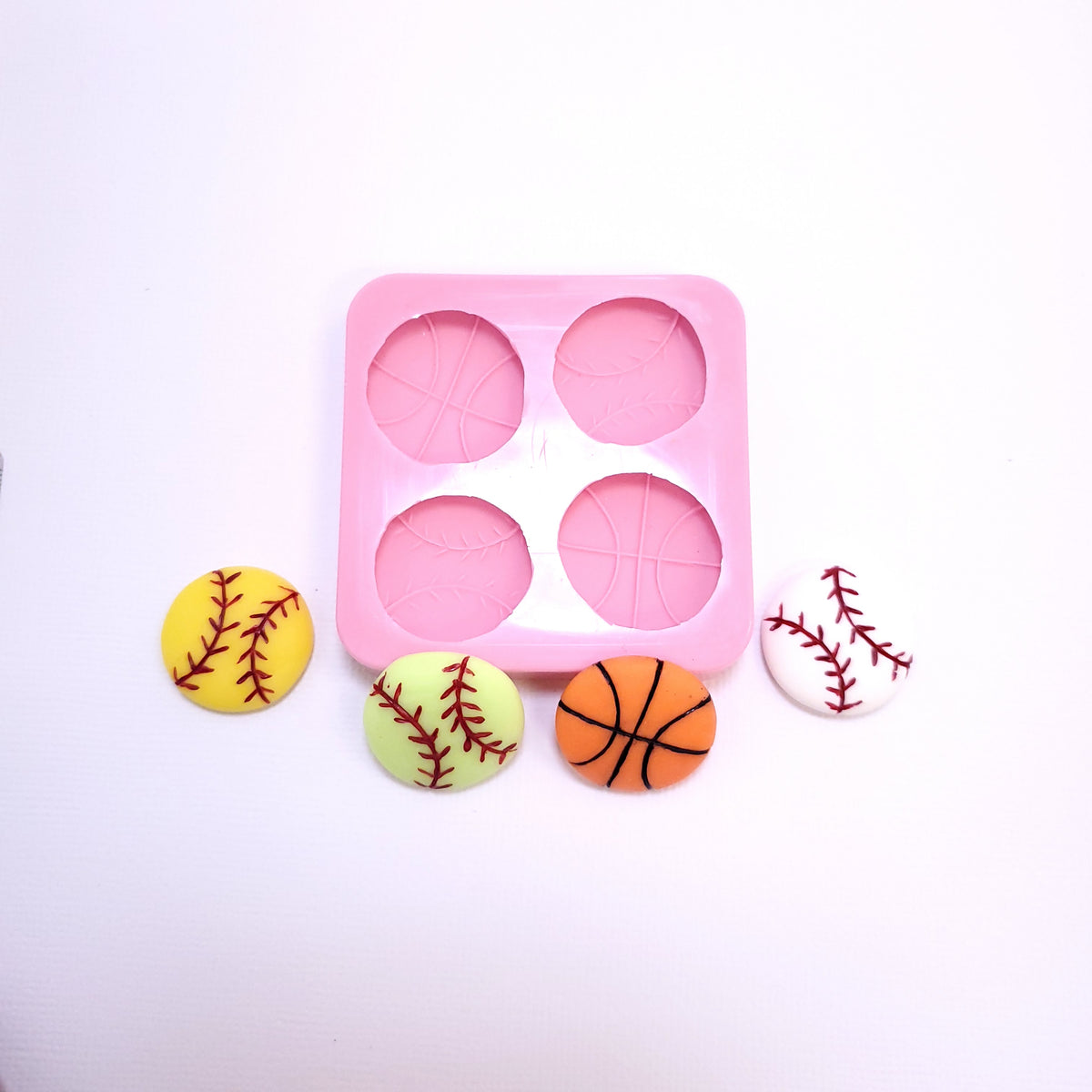 Sport Balls Multi-Project Silicone Mold MS231 for Fondant, Resin, Clay Crafts