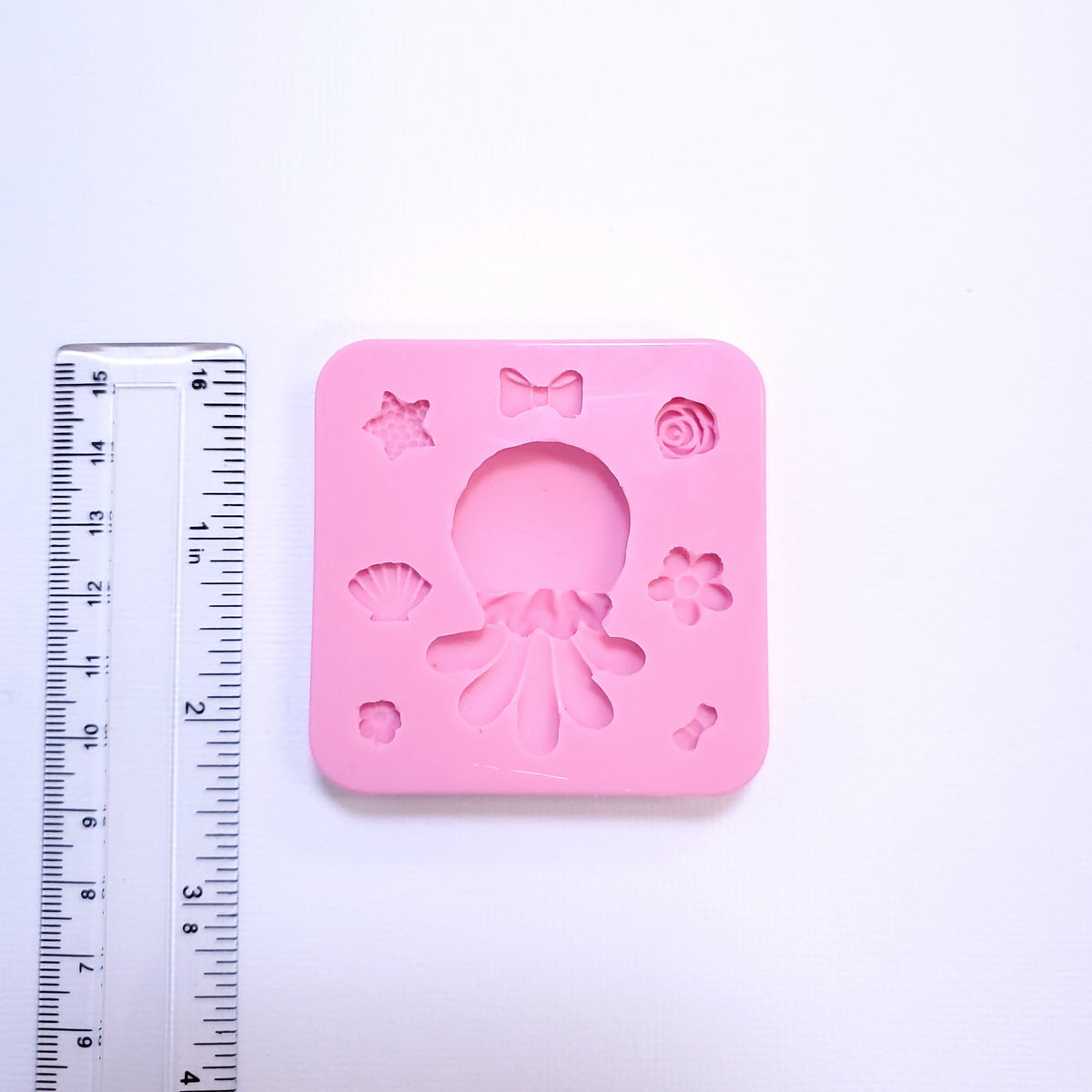 Cute Jellyfish Silicone Mold for Fondant Resin Clay Jewelry Crafts