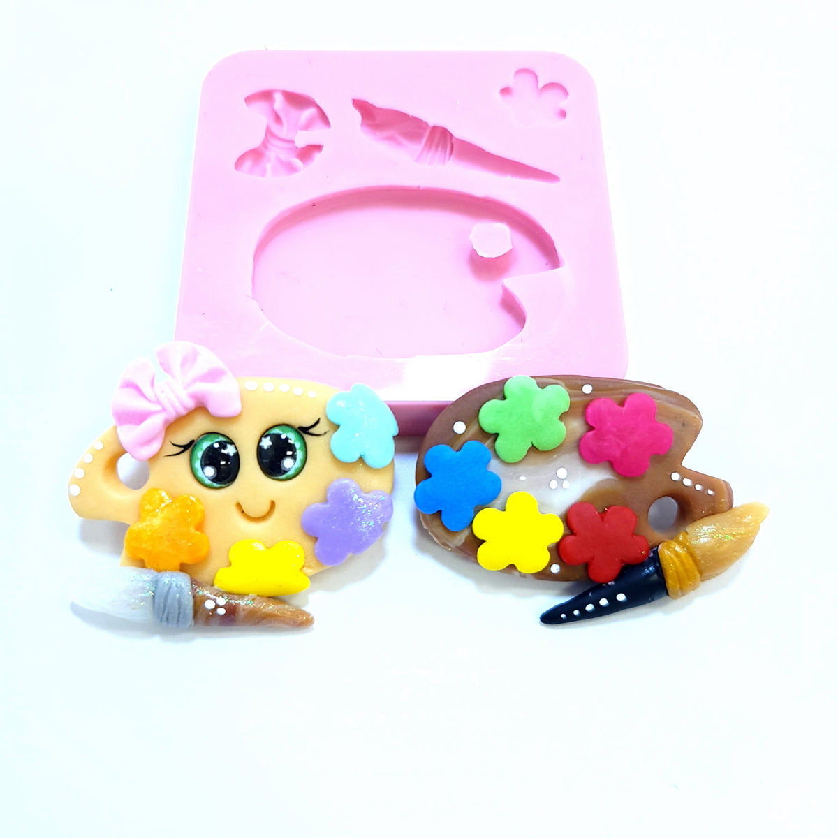 Paint Palette Watercolor Multi-Project Silicone Mold for Crafts MS367