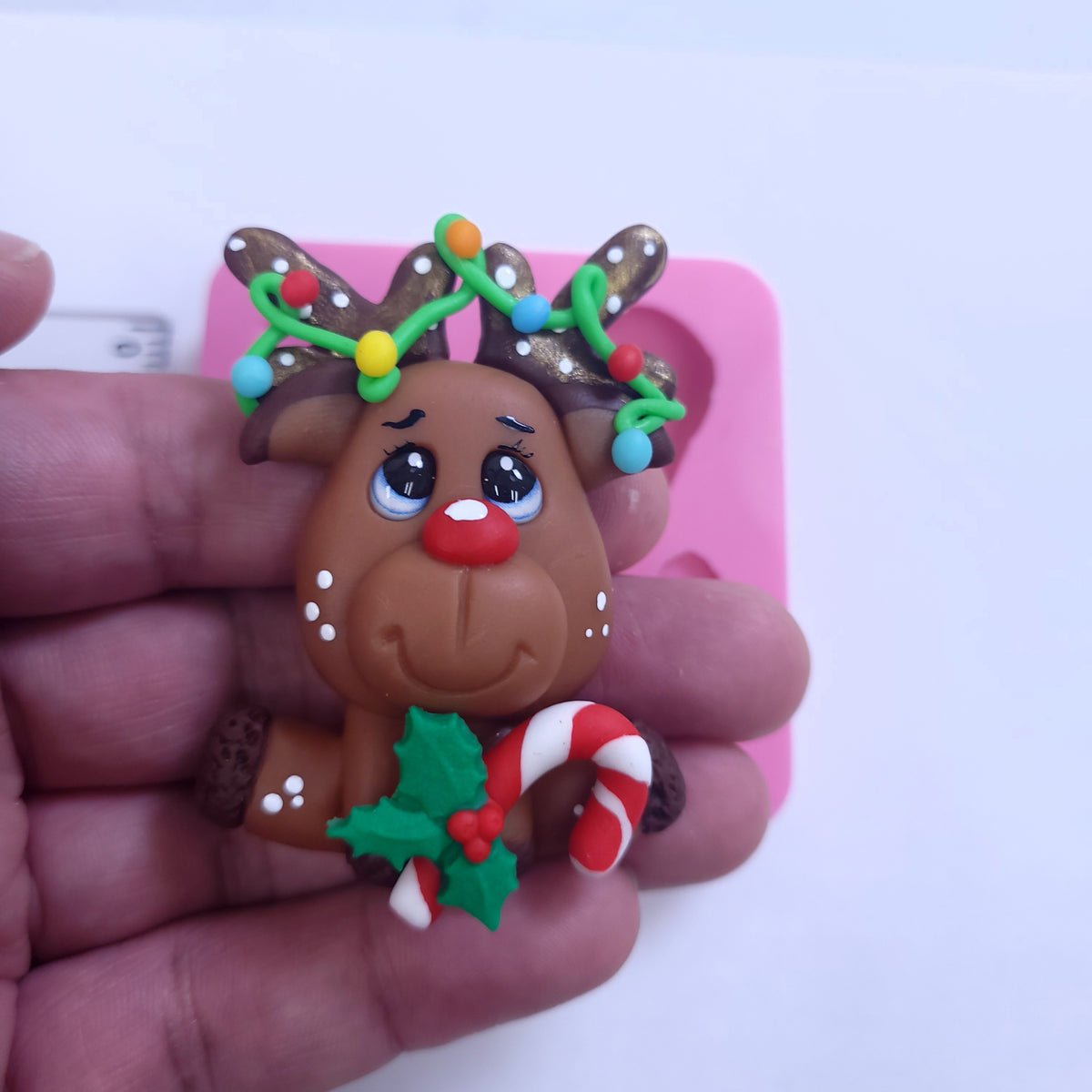 Reindeer Christmas Multi Project Silicone Mold for Fondant Resin Clay Miniatures
