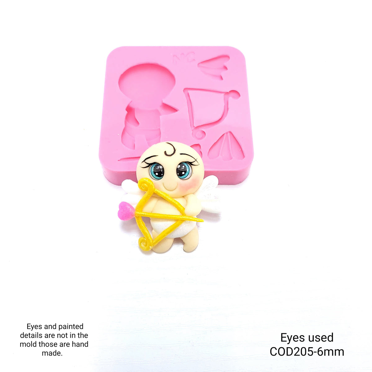 Cupid Valentines Multi Project Silicone Mold for Cake Resin Clay Fondant MS775