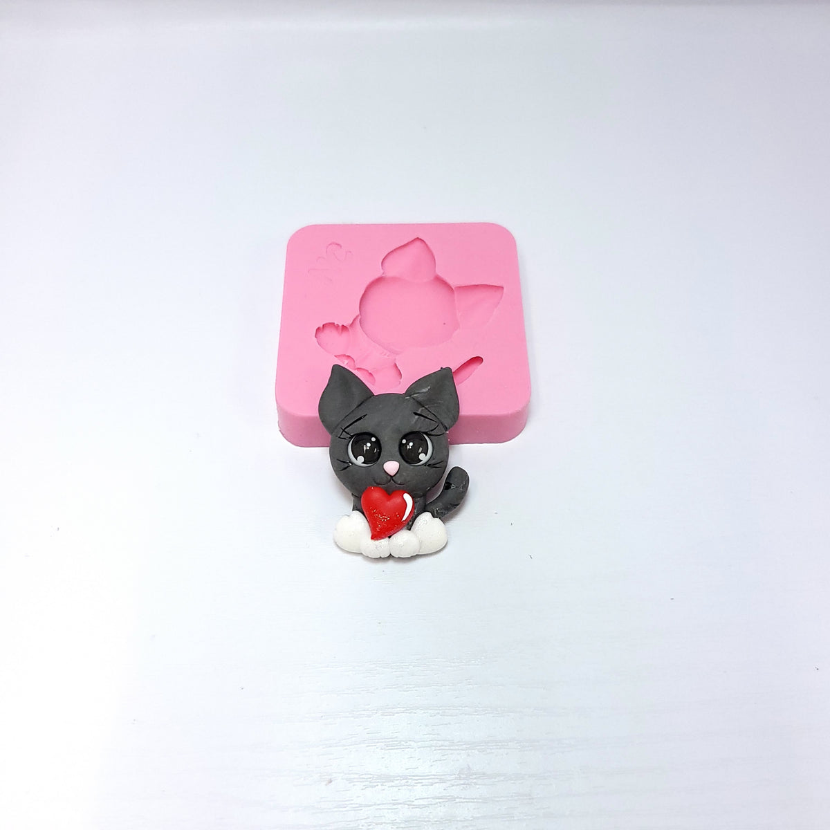 Cute Sitting Cat Multi-Project Silicone Mold MS815