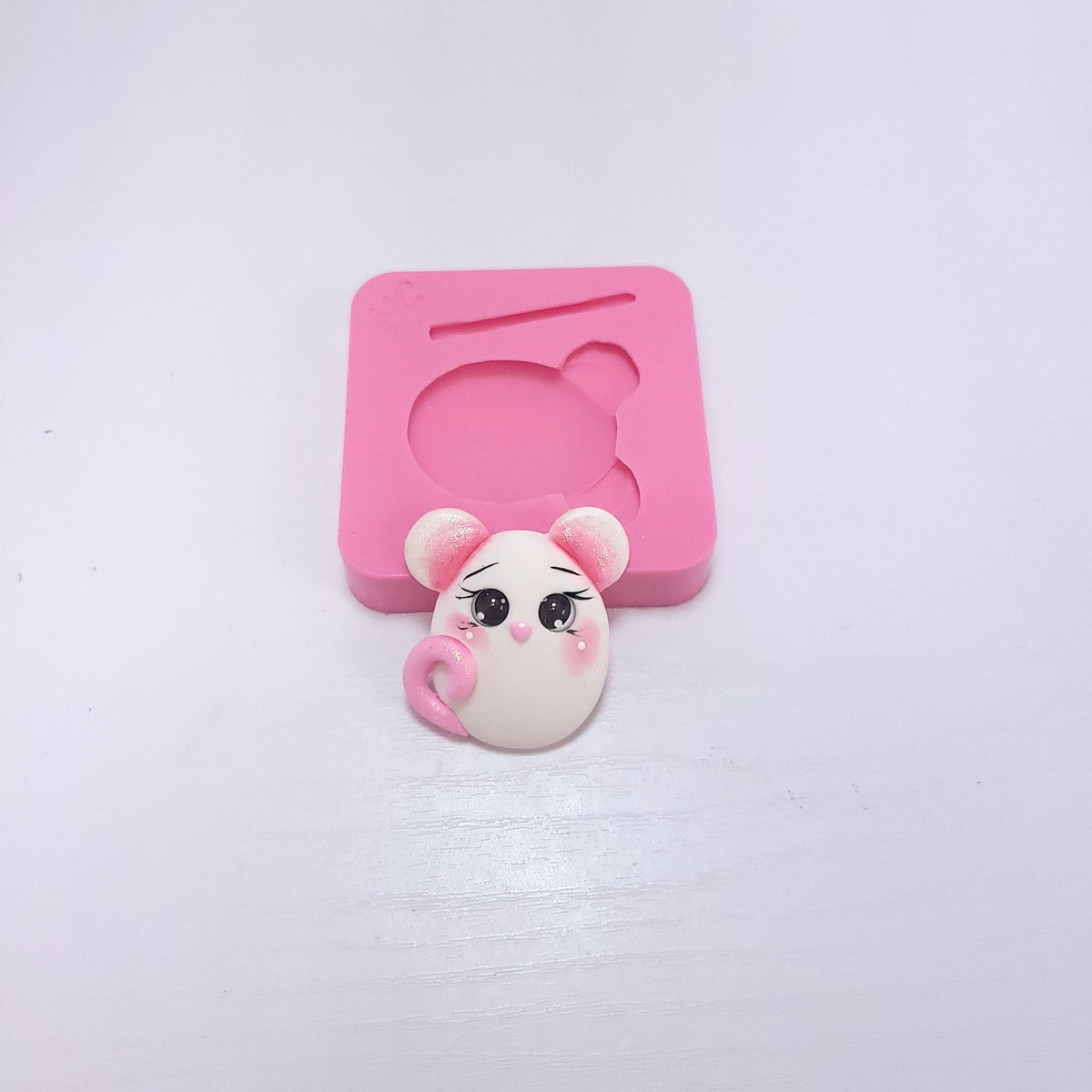 Little Mouse Easter Miniature Silicone Mold for Cake Decor Resin Clay