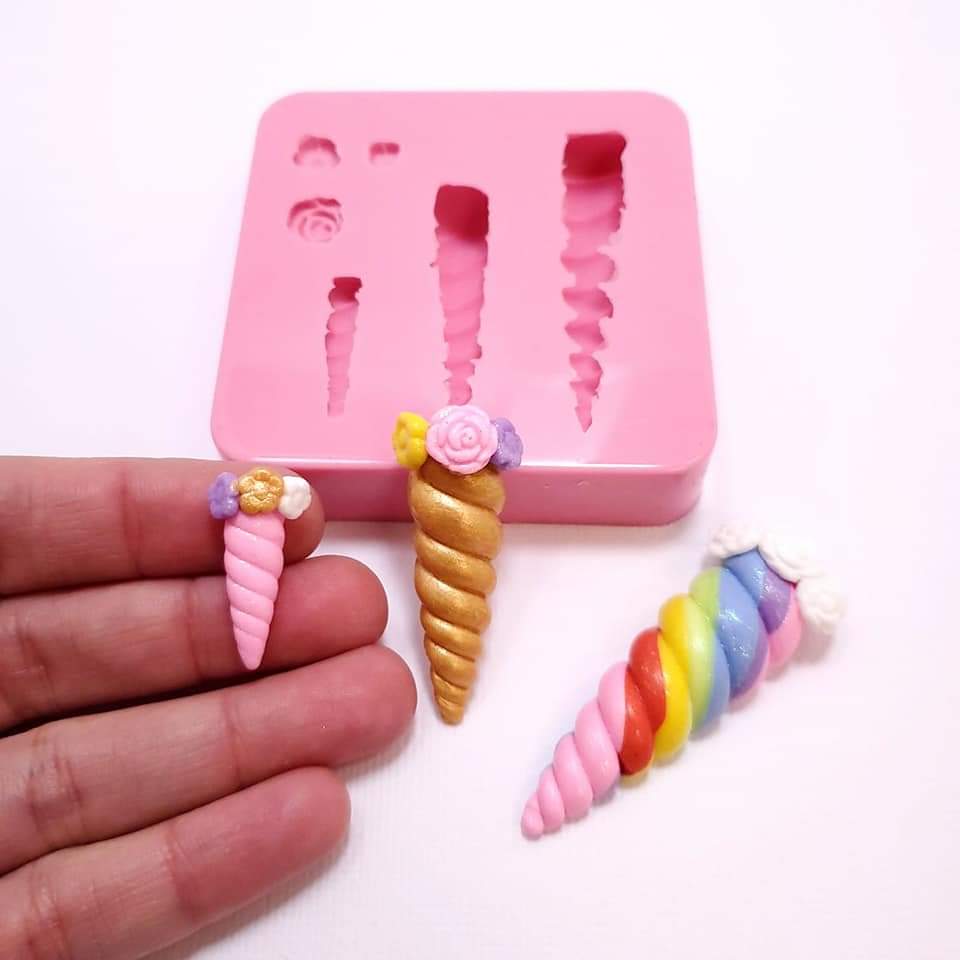 Unicorn Horn Multi-Project Silicone Mold for Crafts Baking Resin MS243