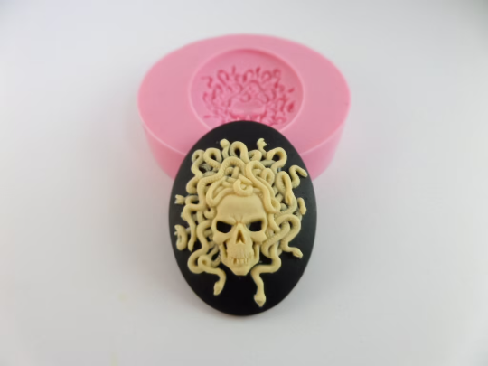 Medusa Skull Snake Multi-Project Silicone Mold MS307 for Resin Clay Fondant