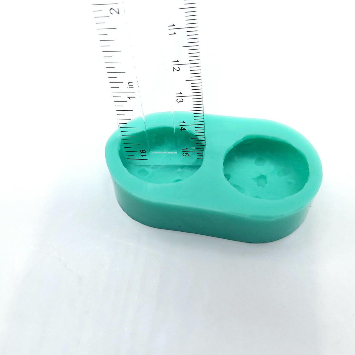 Chocolate chips cookie 2 cavities Silicone Mold, 1 inch cookie Soap and Candle embed mold, Mold for Wax melts, Mold for Resin art NC003