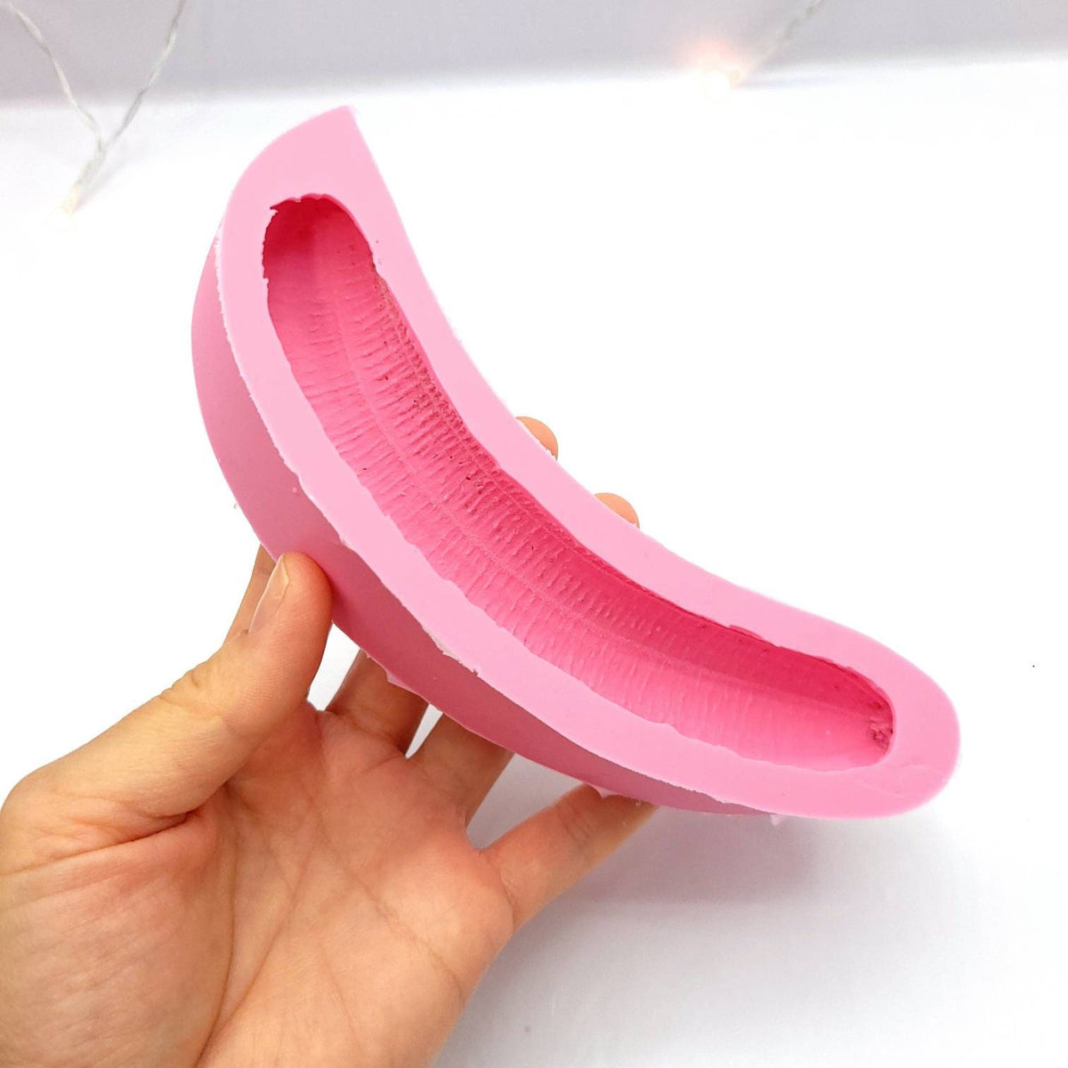 Banana mold, banana split wax mold, resin mold, real banana mold, fake food mold, candle dessert mold, candle banana mold NC005
