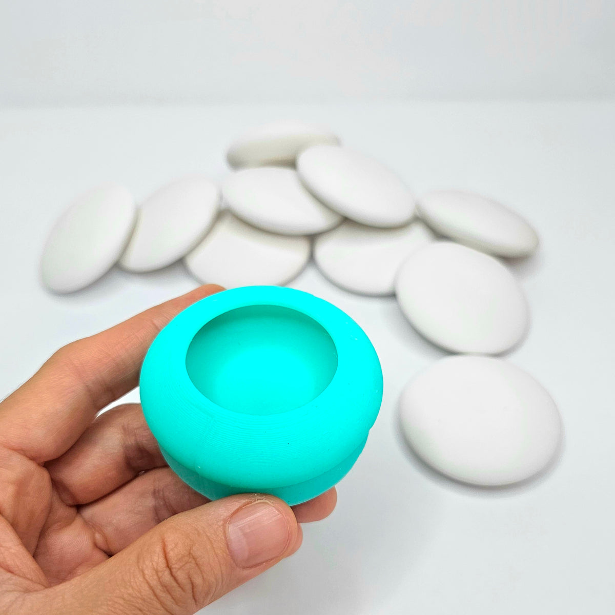 Mandala Stone Silicone Molds, 2 inch diameter Mandala art Silicone mold, mandala dotting art molds M2