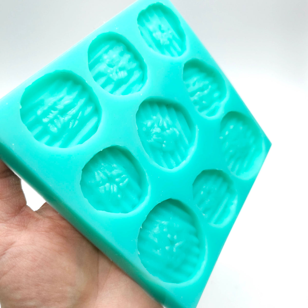 Pickle slices crinkle cut slices silicone mold pickle cucumber slices Silicone Mold Wax mold Resin mold Soap mold Realistic Flexible mold NT056
