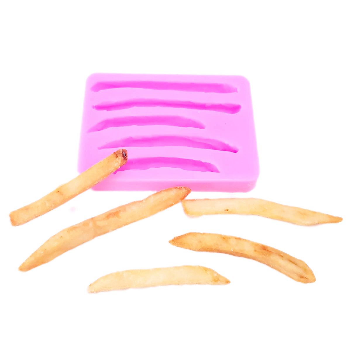 French fries American classic traditional style mold, Soap and Candle mold, fake food French fries mold NC007