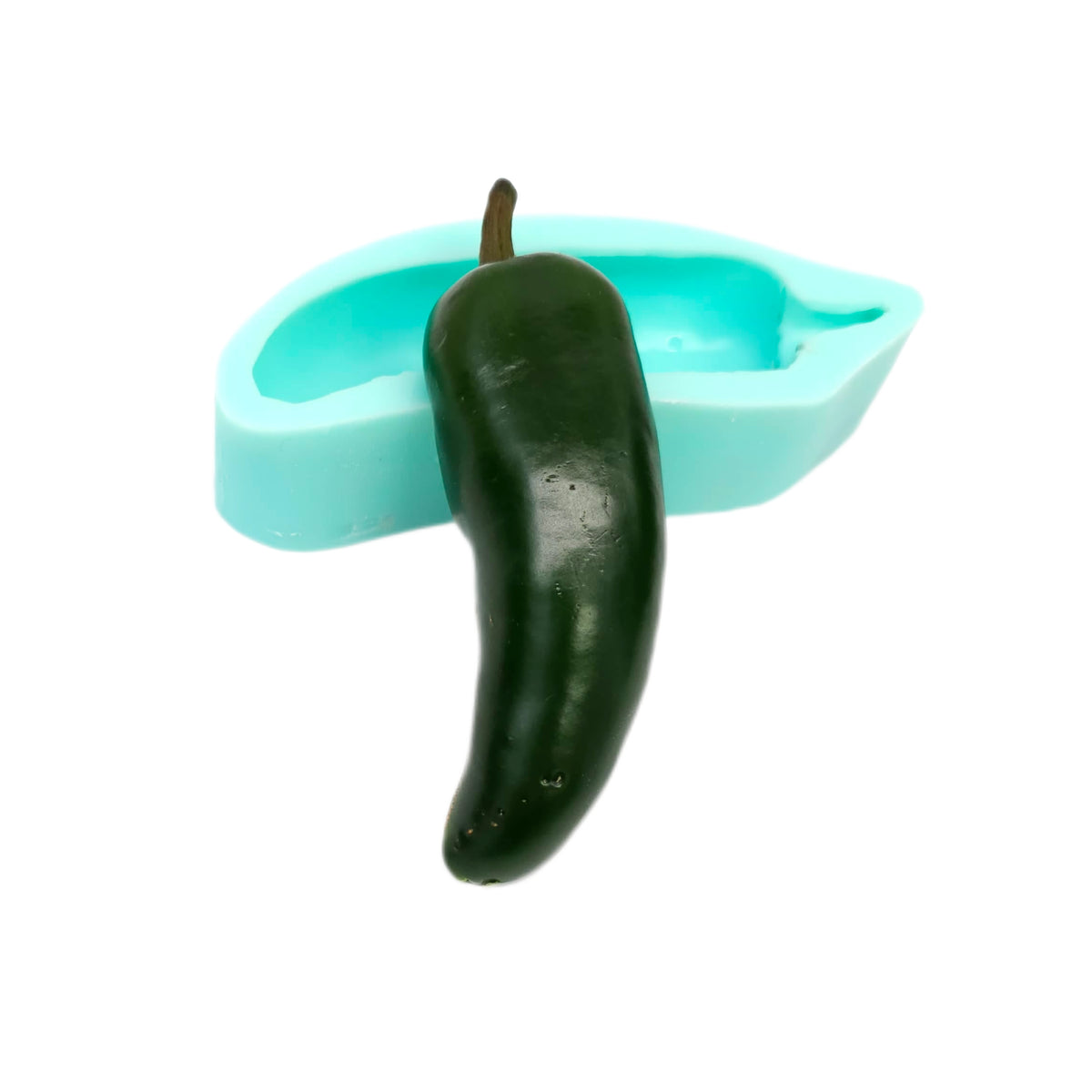 Jalapeno design silicone mold, realistic jalapeno fake food making mold, wax melts mold, candle dessert mold