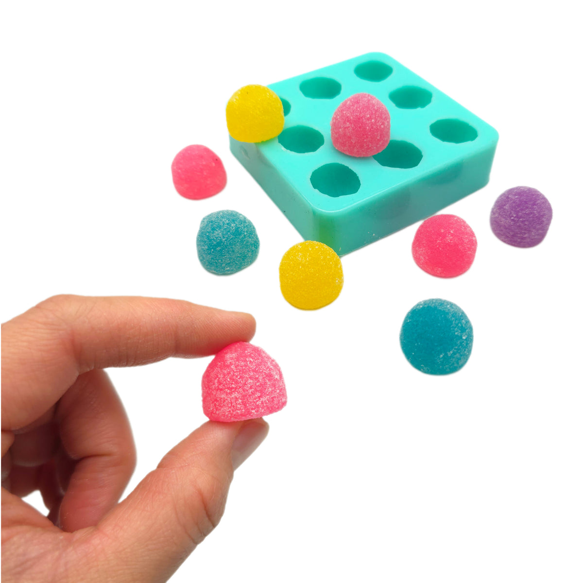 Sugar gummy drops Silicone mold Versatile Silicone Mold For Edible Crafts, Resin, Clay, Wax, Pet Treats & More Handmade in Canada NT062