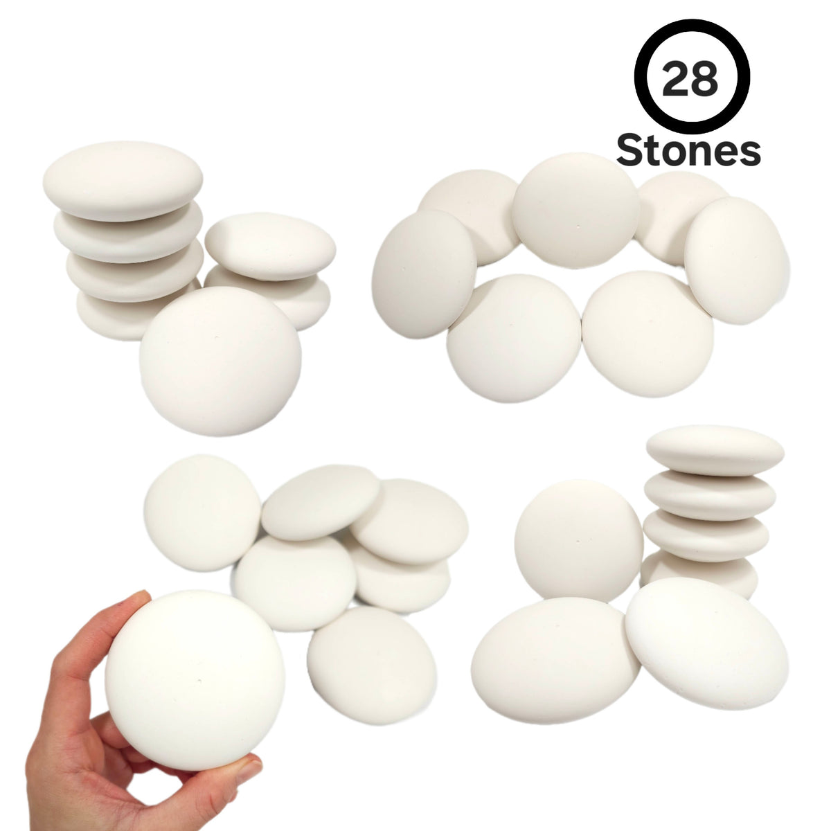 DIY Painting Stones – 3" Handmade Craft Set for Kids, Artists & Families | Relaxing & Educational Art Activity