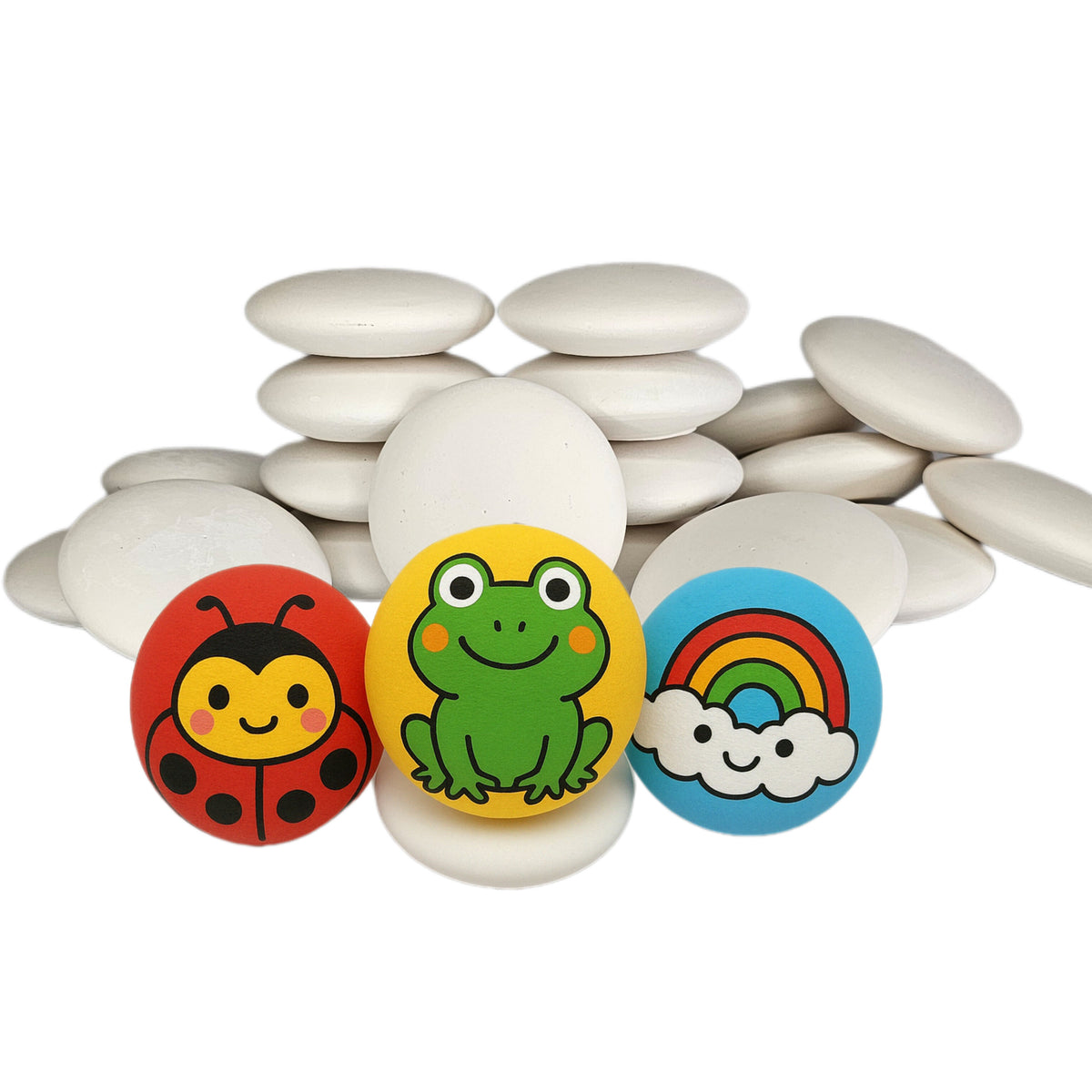 DIY Painting Stones – 3" Handmade Craft Set for Kids, Artists & Families | Relaxing & Educational Art Activity