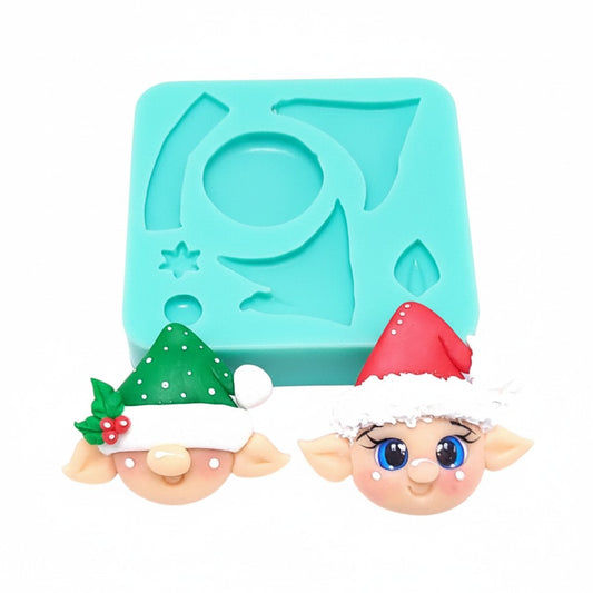 Elf Face Silicone Mold for Fondant, Polymer Clay, Resin and Miniatures