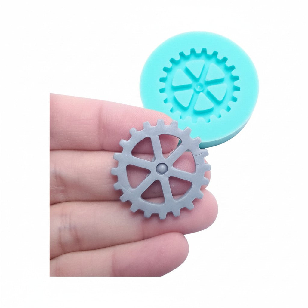 Steampunk Gear Silicone Mold for Fondant, Resin, Clay, Jewelry Making