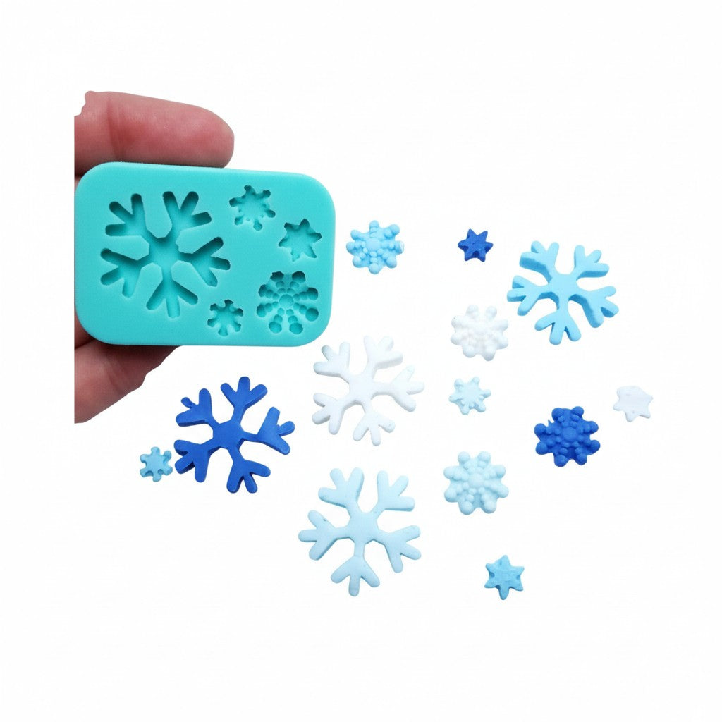 Silicone Snowflake Mold for Fondant, Resin, Clay, and Jewelry Making