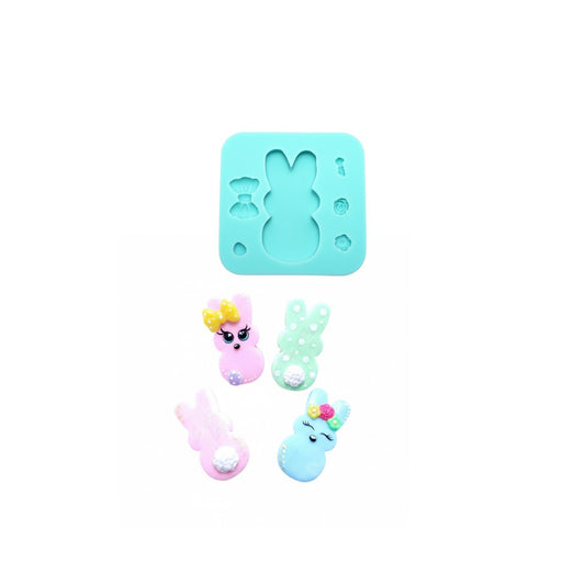 Peeps Easter Bunny Silicone Mold Multi Project MS197 for Crafts and Baking