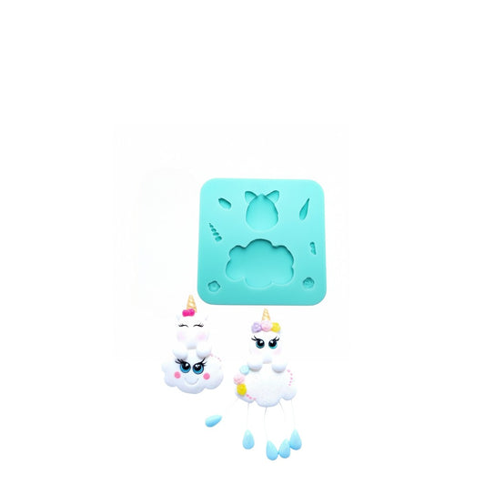 Unicorn on Clouds Multi-Project Silicone Mold MS199 for Crafts and Baking