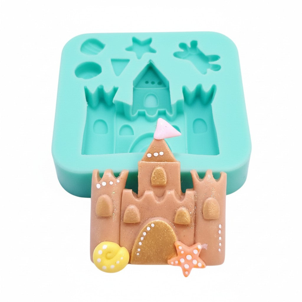 Sand Castle Silicone Mold for Fondant, Resin, Clay and Miniature Crafts