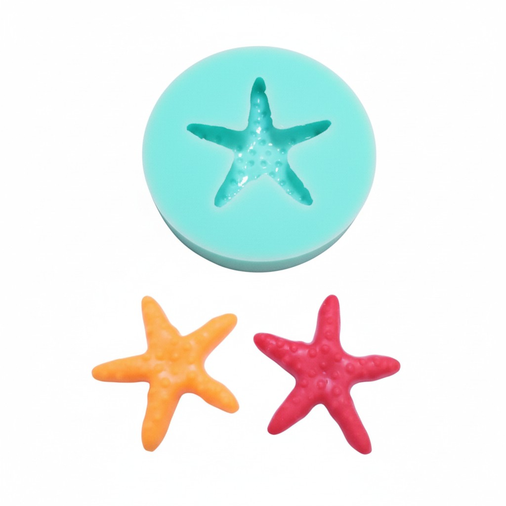 Starfish Silicone Mold for Resin, Fondant, Wax, Clay, Jewelry Making MS333