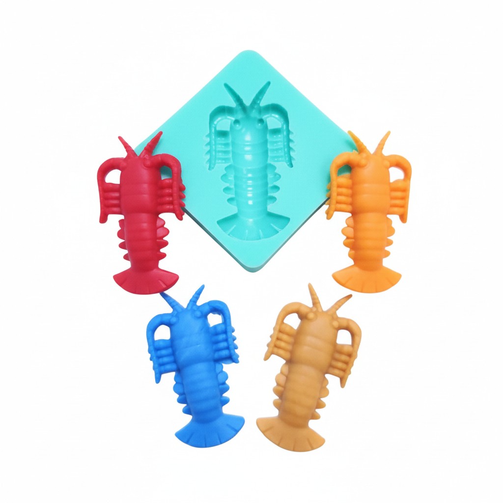 Lobster Silicone Mold for Fondant, Resin, Clay, Miniatures and Jewelry Making