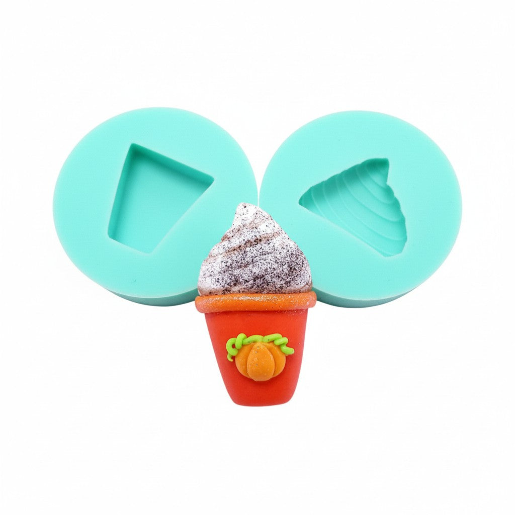 Pumpkin Spice Latte Cup Silicone Mold MS516 for Cake Resin Crafts