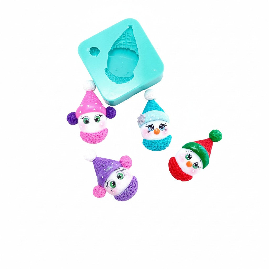 Snowman Multi-Project Silicone Mold for Cake Decorating & Crafting MS571