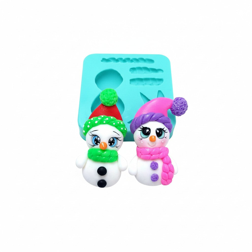 Snowman Full Body Multi-Project Silicone Mold MS574 for Cakes Resin and Clay Crafts