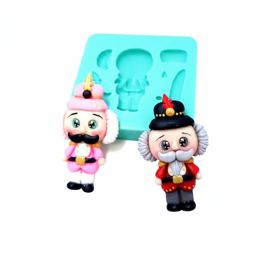 Nutcracker Multi Project Silicone Mold for Fondant Resin Clay Miniatures Crafts MS583