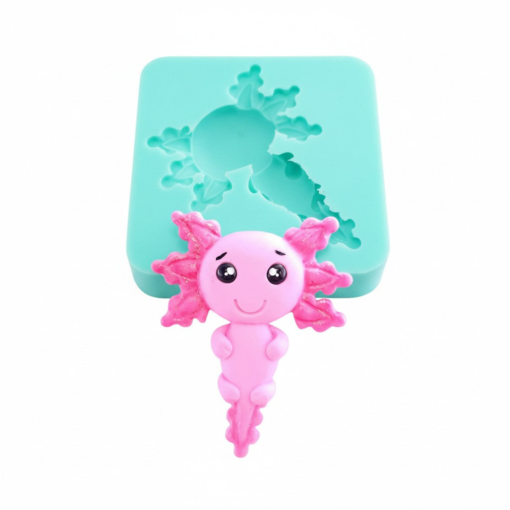 Cute Axolotl Multi-Project Silicone Mold for Crafts Baking Resin MS685
