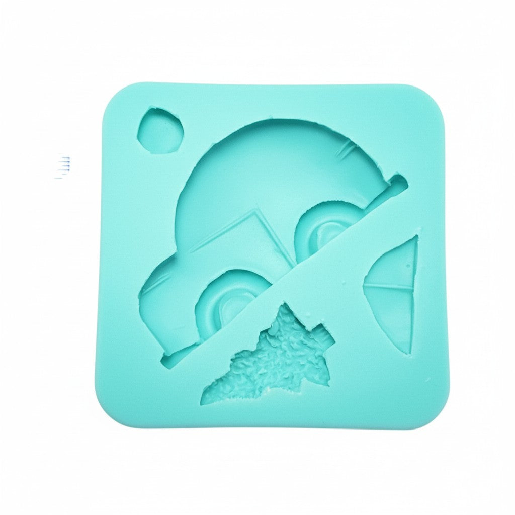 Christmas Car with Tree Silicone Mold for Fondant, Resin, Clay, Jewelry