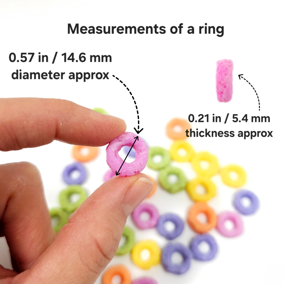 Silicone Fruit Rings Mold - Versatile 8-Cavity Design for Wax Melts and Candle Topping NC107