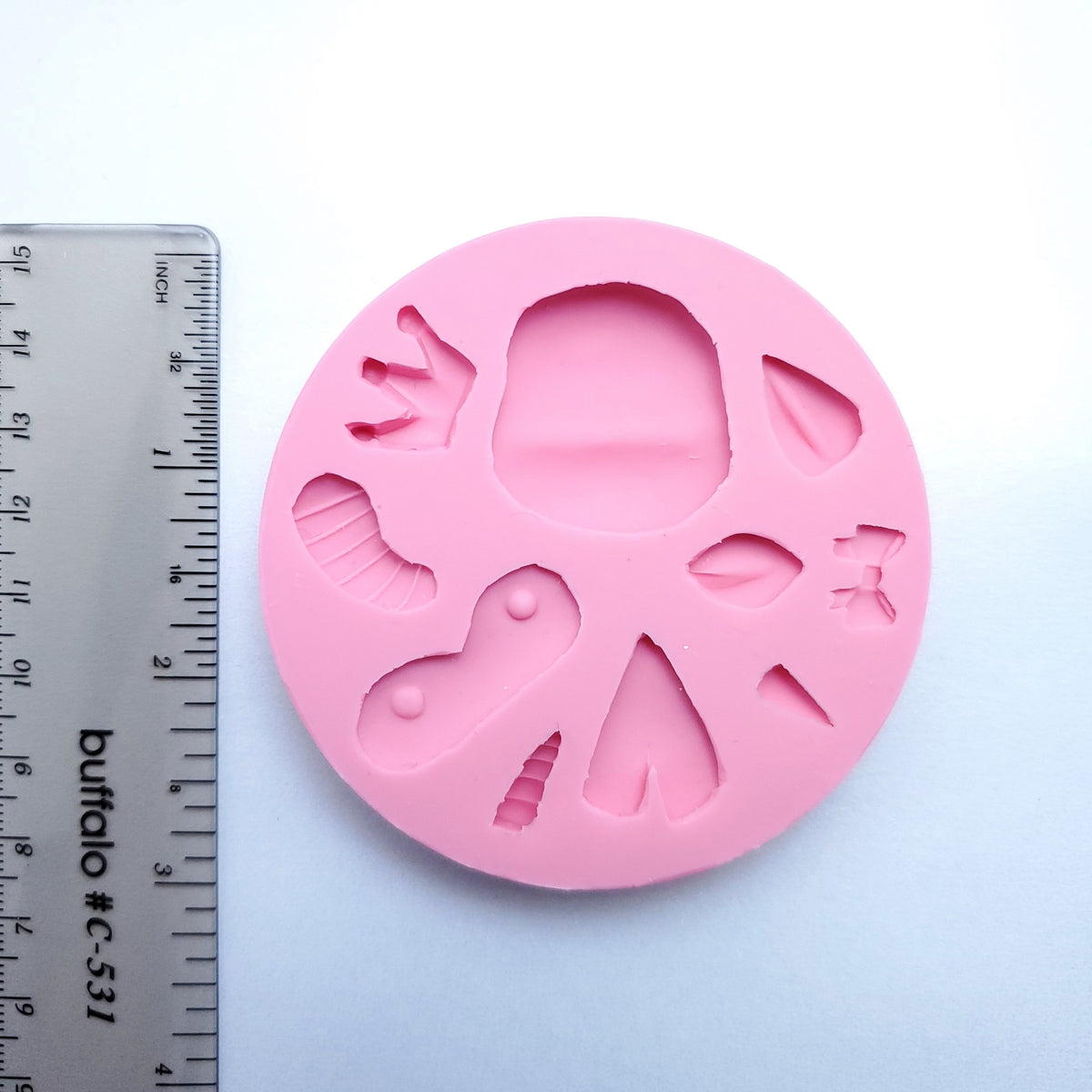 Multi Animal Face Silicone Mold MS075 for Cake Toppers Resin Miniatures Crafts