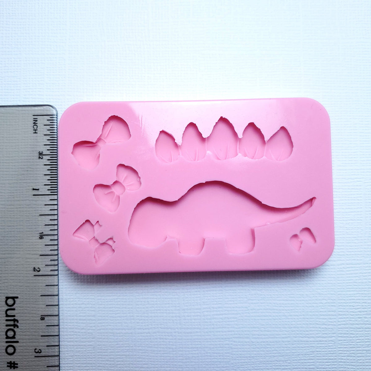 Stegosaurus Dino Multi-Project Silicone Mold for Crafts Fondant Resin Clay MS025