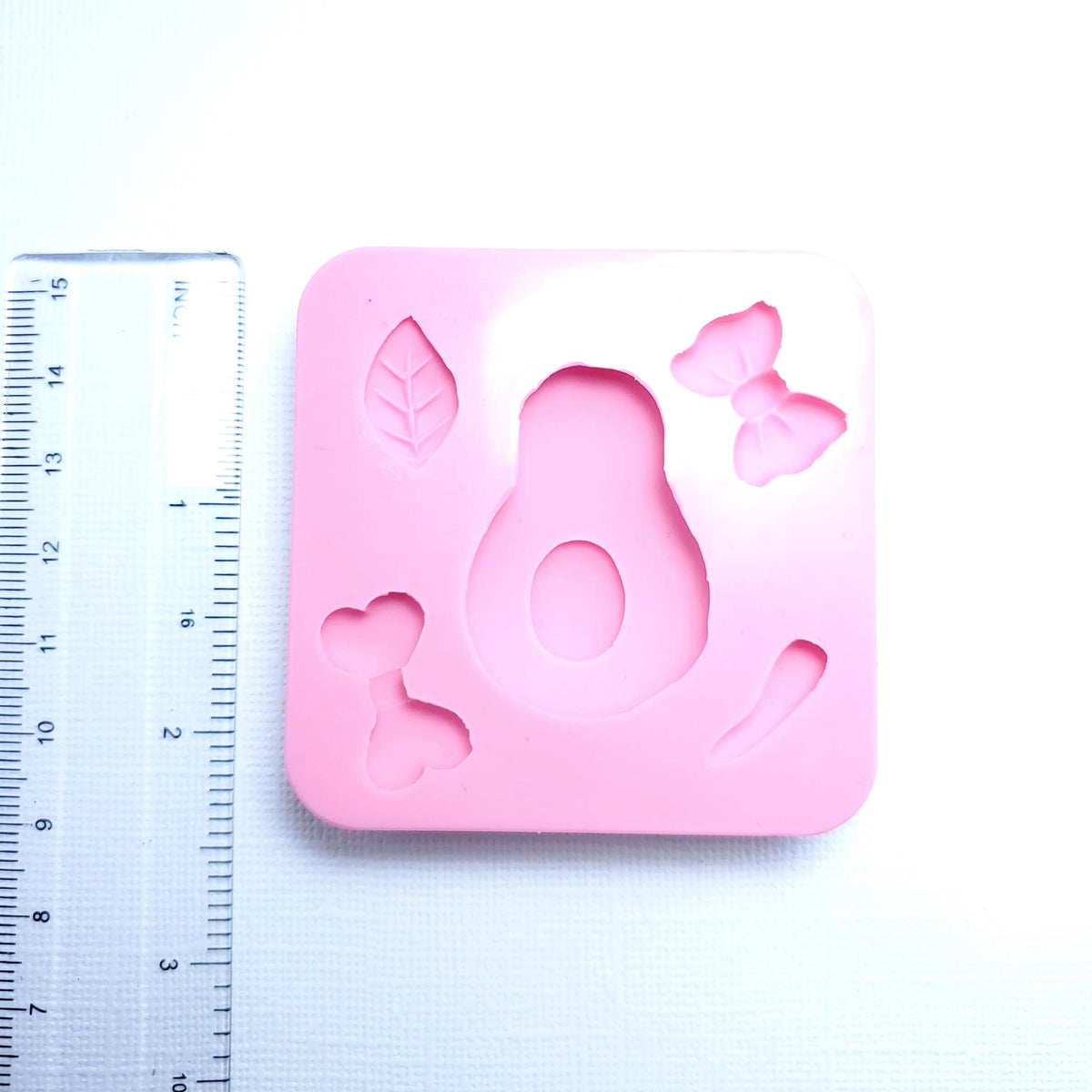 Cute Avocado Multi-Project Silicone Mold for Crafts Baking Jewelry MS074