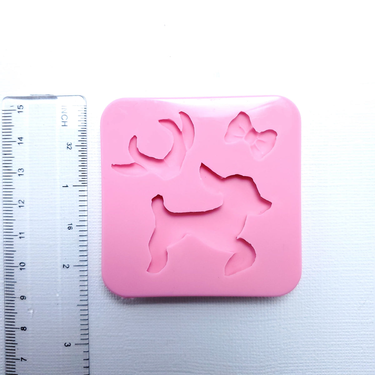 Jumpy Reindeer Multi Project Silicone Mold for Fondant Resin and Clay Crafts