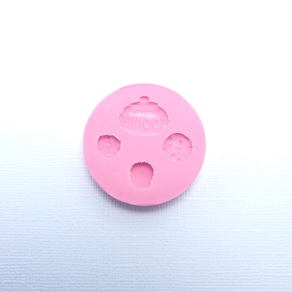 Mini Cookie and Cookie Jar Silicone Mold for Polymer Clay Resin Fondant Crafts