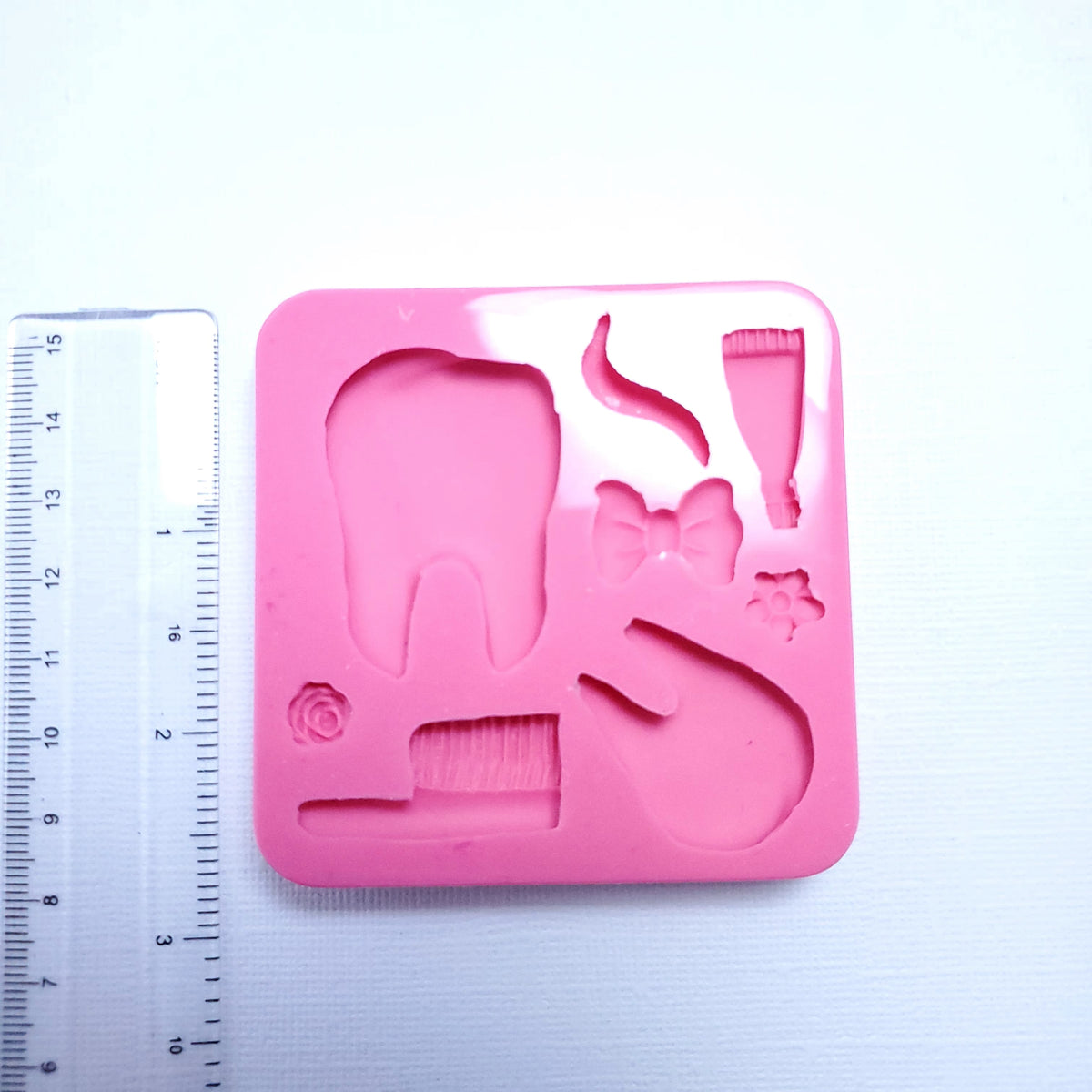 Brush Your Teeth Cute Tooth Multi-Project Silicone Mold MS119 for Crafts & Baking
