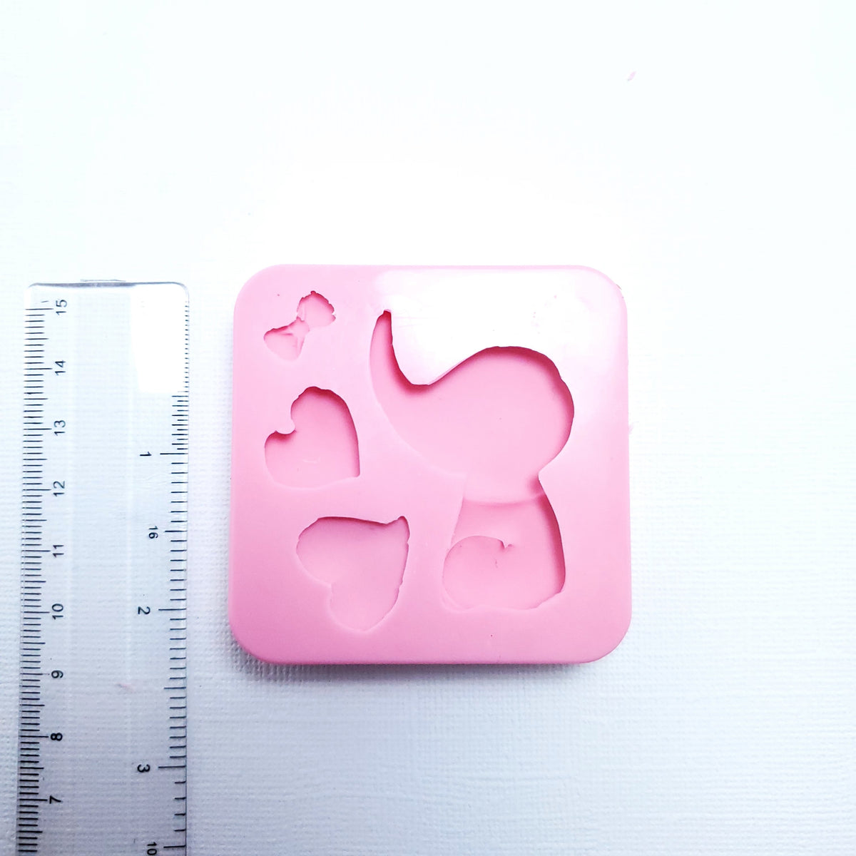 Baby Elephant Silicone Mold for Fondant, Resin, Polymer Clay and Miniatures