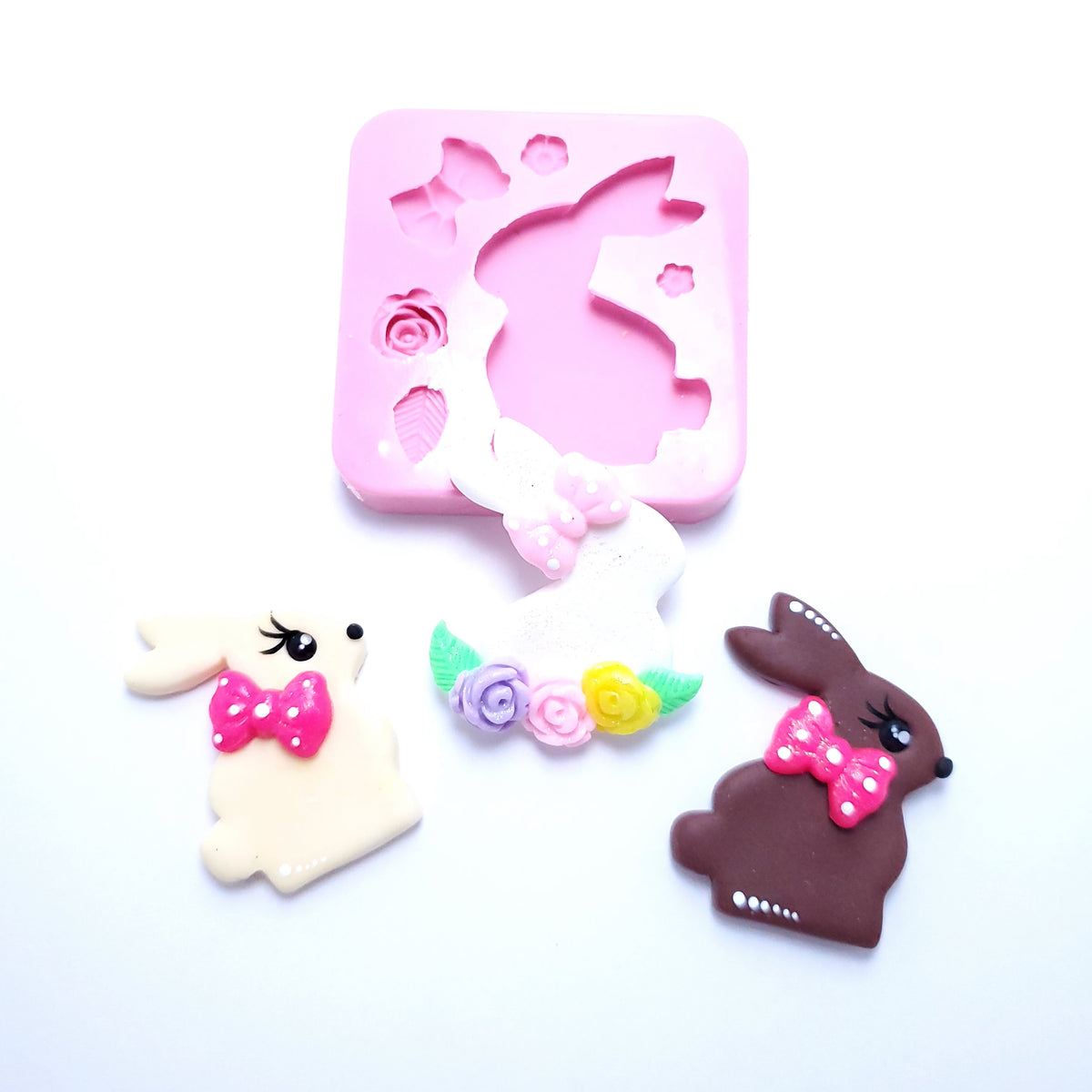 Chocolate Bunny Easter Mold Multi-Project Silicone Mold MS193 for Crafts & Baking