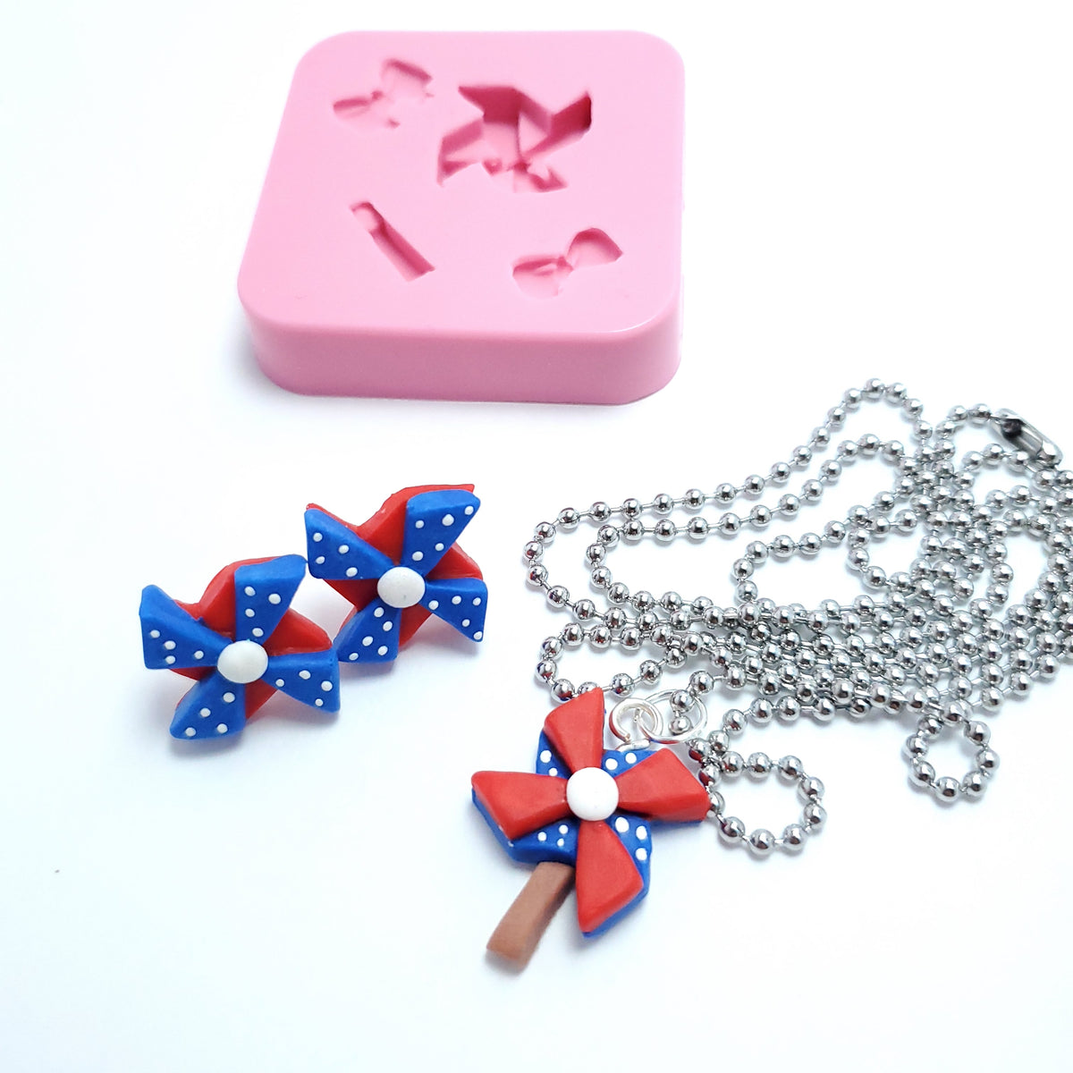 Small Pinwheel Multi-Project Silicone Mold MS215 for Resin Clay Fondant