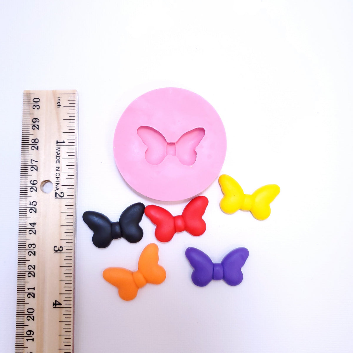 Butterfly Bow Silicone Mold for Miniatures Fondant Resin Clay Crafts MS254
