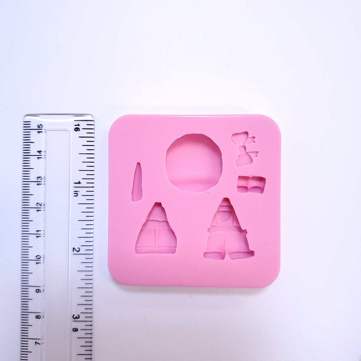 Mini Dolls Silicone Mold for Fondant Resin Clay Crafts Multi-Project MS260