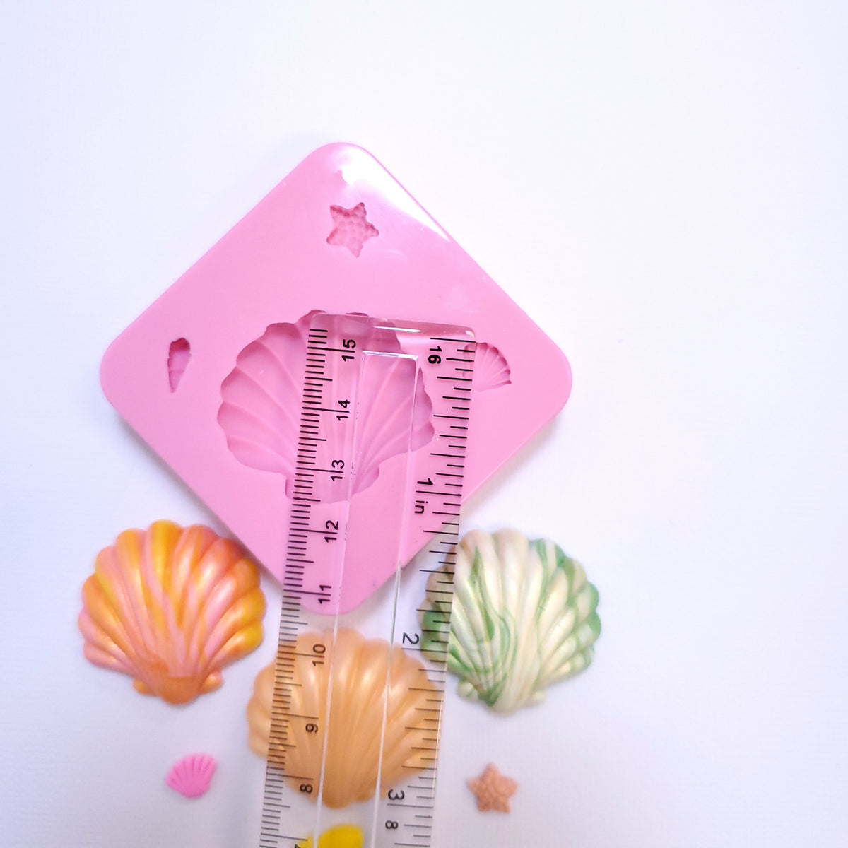 Seashell Silicone Mold for Fondant Resin Clay Jewelry and Miniature Crafts