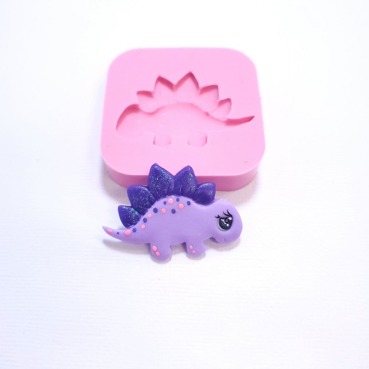 Baby Stegosaurus Dino Multi-Project Silicone Mold for Crafts and Baking MS334